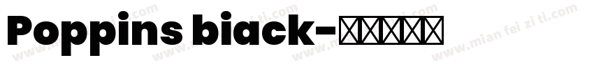 Poppins biack字体转换